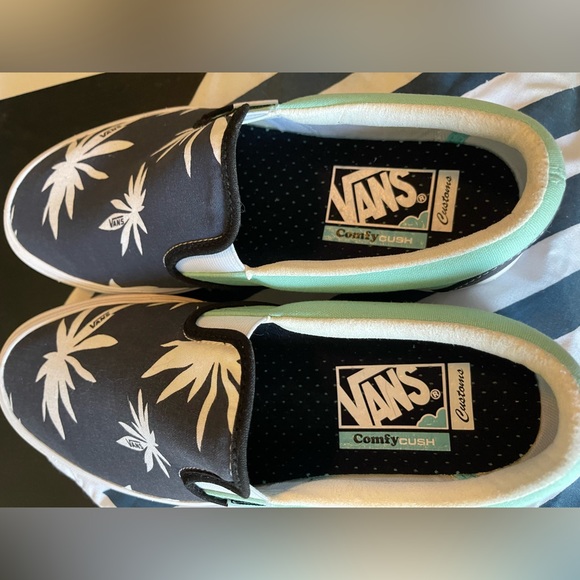 Unisex custom comfy Cush Vans. Unique one of a kind due to them being custom. - Picture 3 of 4